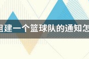 篮球训练营开营的通知